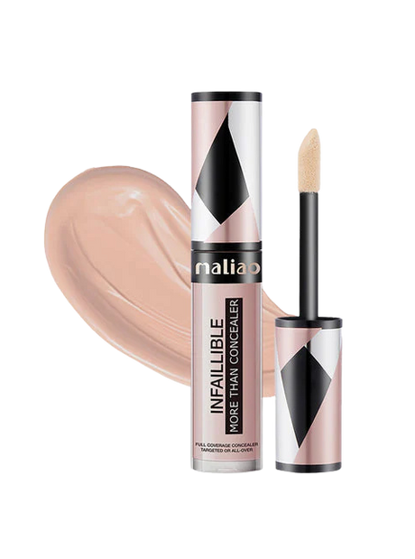 Nailian makeup concealer with applicator and product color swatch on a white background