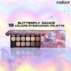 Maliao Butterfly Dance Moonlight Romance, Forever 18-Color Eyeshadow Palette