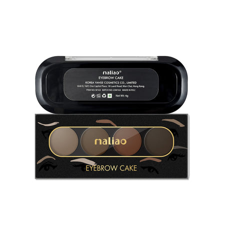 Maliao eyebrow cake with packaging on a white background. maliao.pk