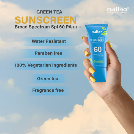 Maliao® Green Tea Sunscreen SPF 60 PA+++. maliao.pk