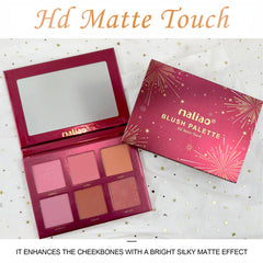 Maliao HD Blush Palette 6 Color Matte