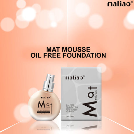 Maliao® Mat Mousse Oil-Free Foundation Lightweight Matte