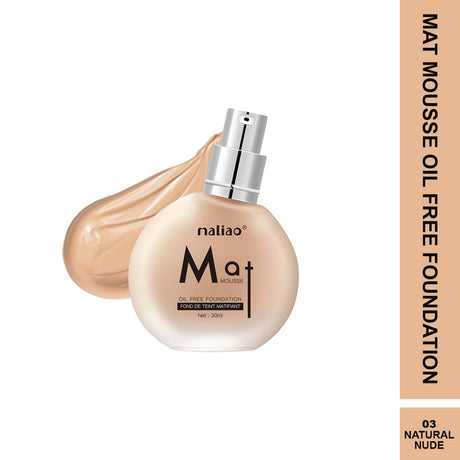 Maliao® Mat Mousse Oil-Free Foundation Lightweight Matte