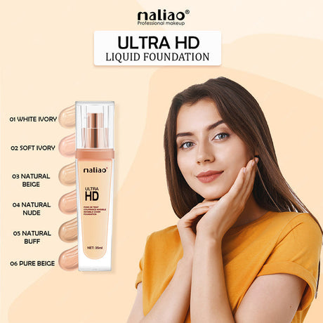 Maliao® Ultra HD Liquid Foundation – Flawless Finish