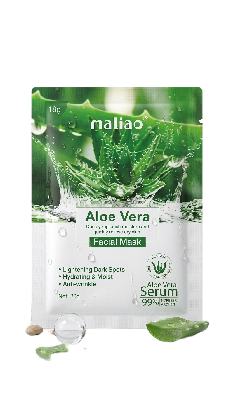 Maliao® Aloe Vera Facial Mask – Hydrating Sheet Mask