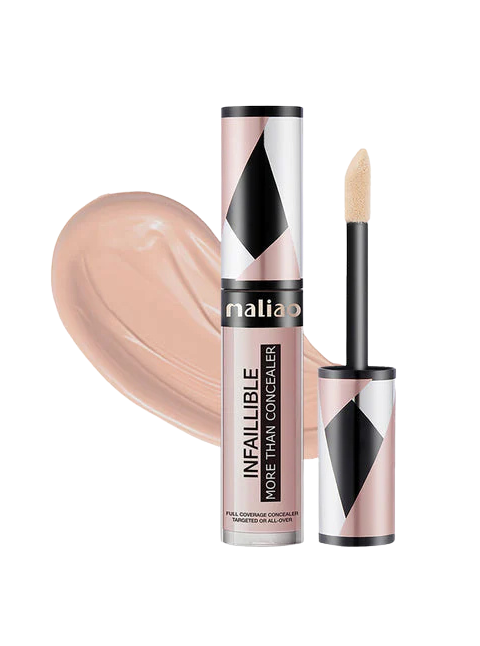 Nailian makeup concealer with applicator and product color swatch on a white background