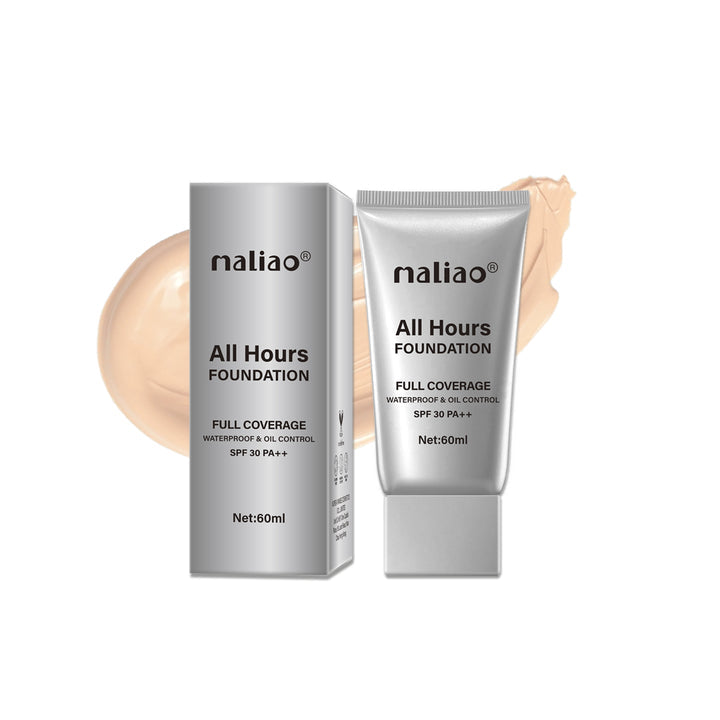 Maliao All Hours Foundation Full Coverage, Waterproof, Oil Control, SPF 30 PA++