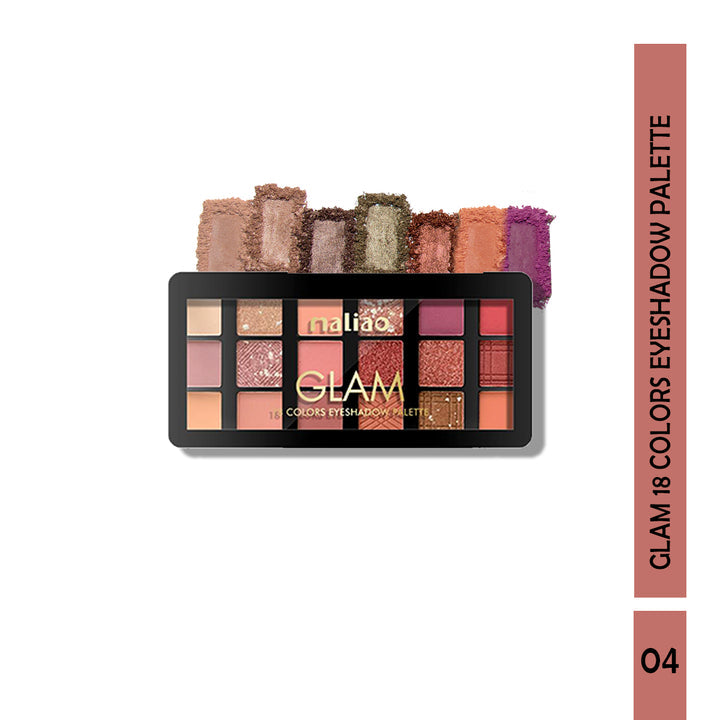 Maliao Glam 18 Colors Eyeshadow Palette