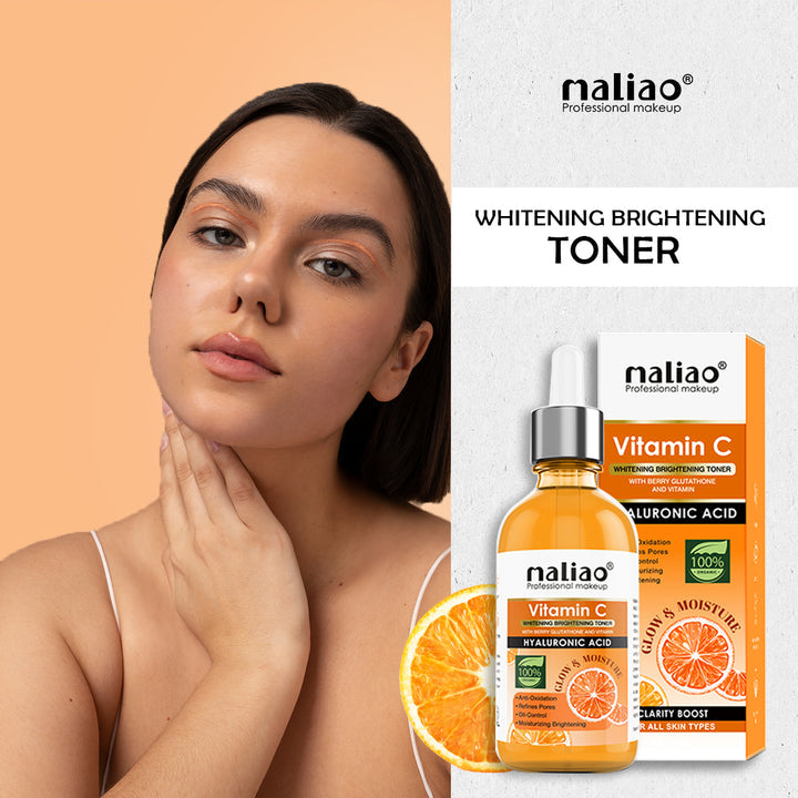 Maliao Vitamin C Whitening Brightening Toner with Berry Glutathione & Hyaluronic Acid
