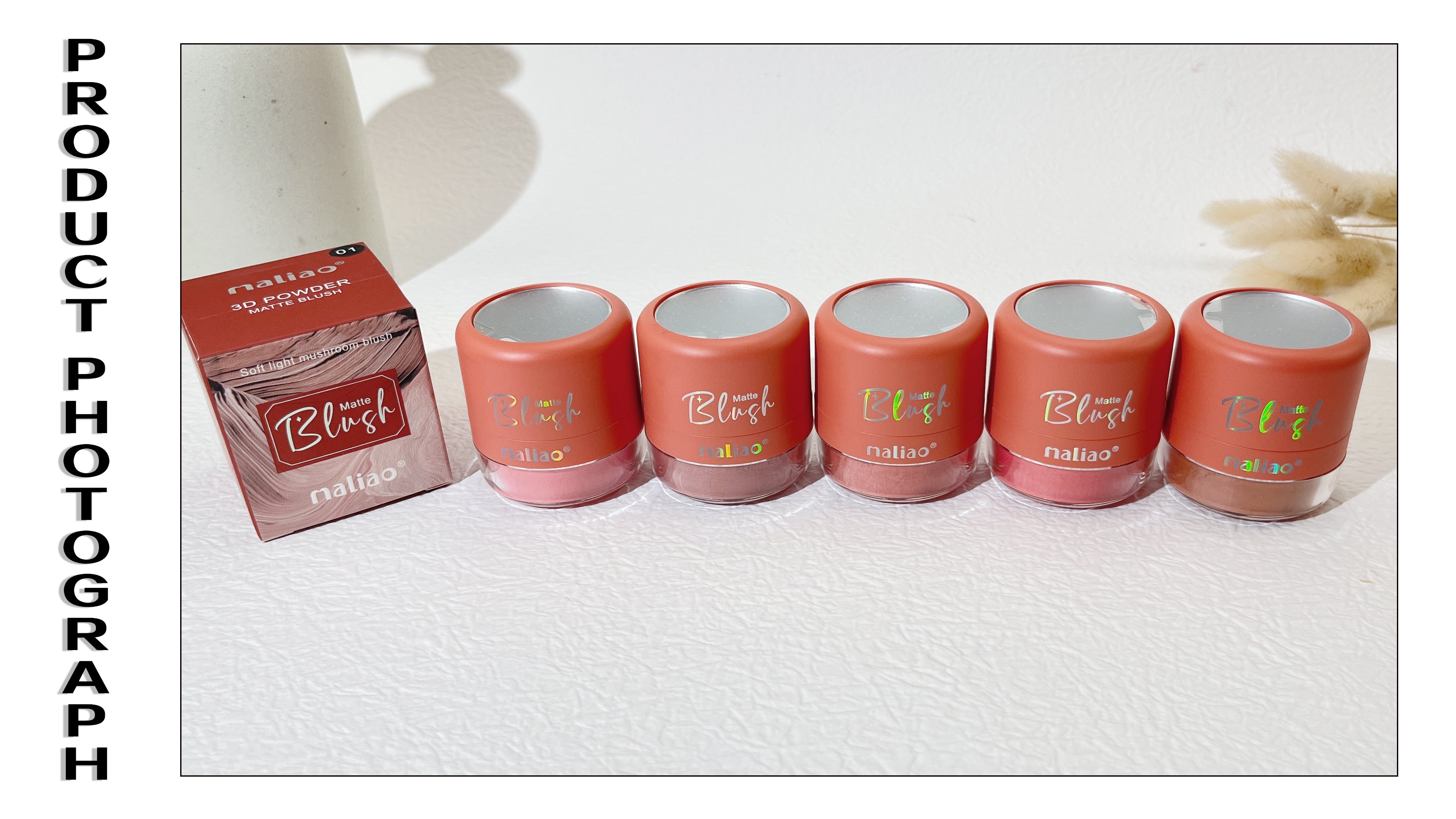 Maliao 3D Powder Matte Blush Soft Light Mushroom Blush