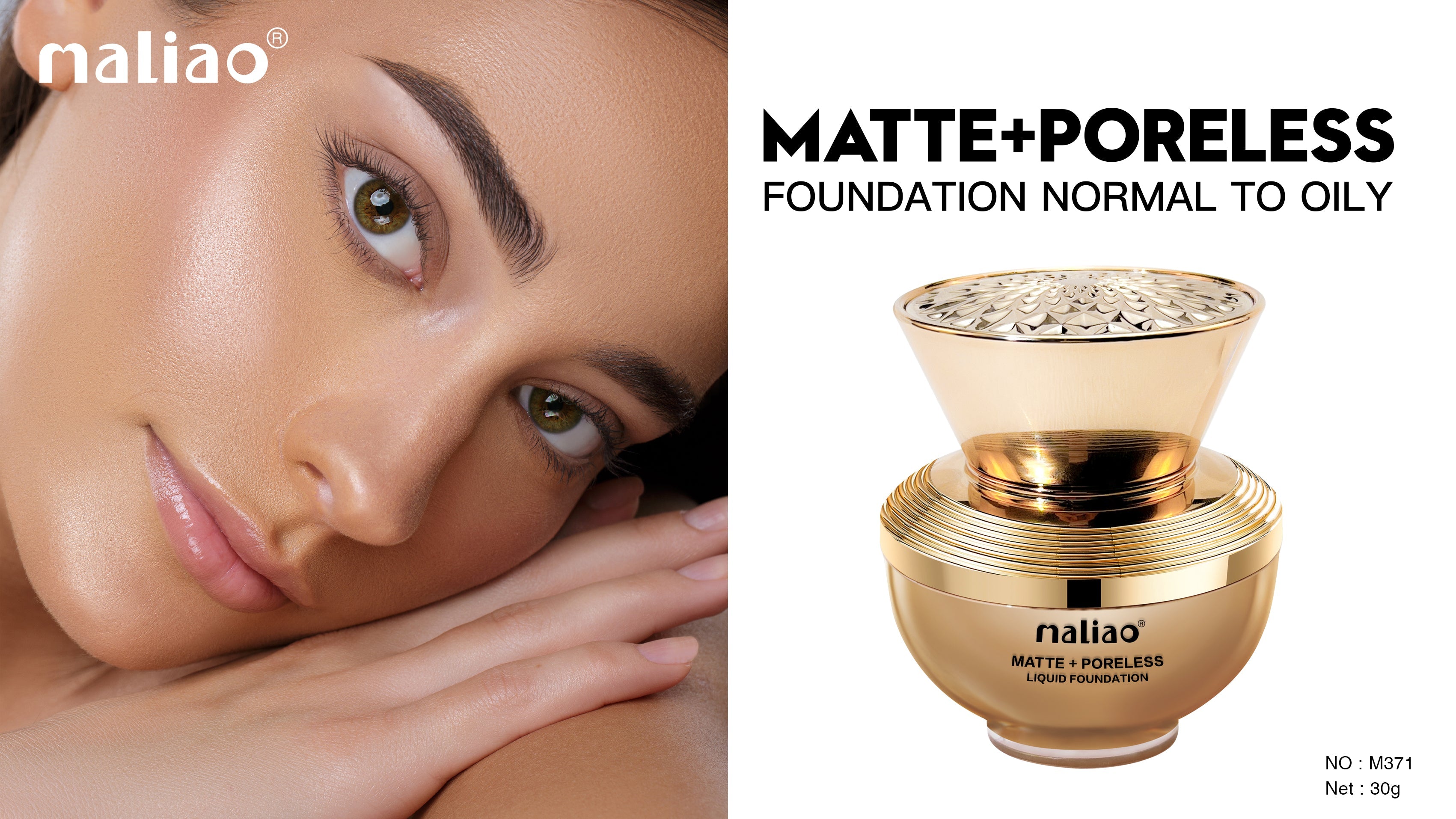 Maliao Matte Pore less Liquid Foundation