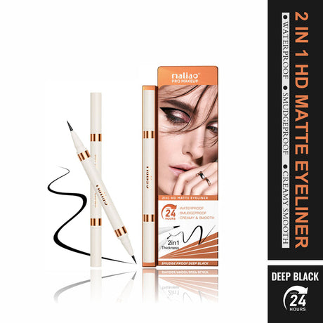 Maliao® 2-in-1 HD Matte Eyeliner Waterproof Black