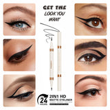 Maliao® 2-in-1 HD Matte Eyeliner Waterproof Black