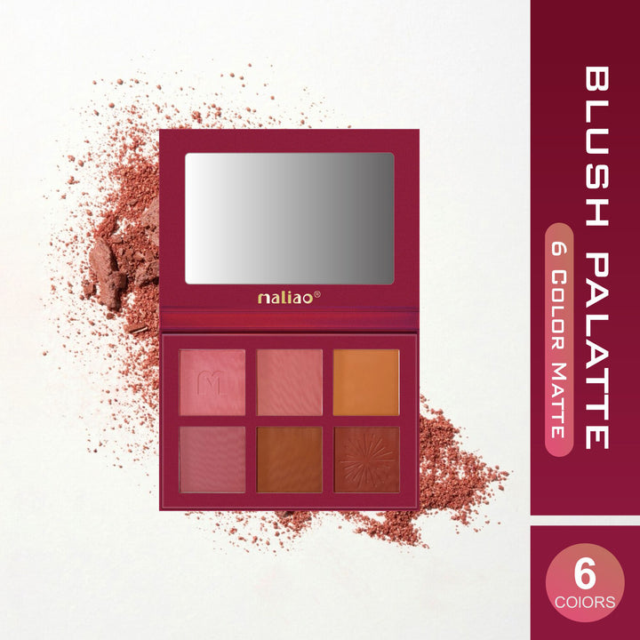 Maliao HD Blush Palette 6 Color Matte
