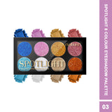 Maliao® Spotlight 8 Colour Eyeshadow Palette – Highly Pigmented Blendable Shades