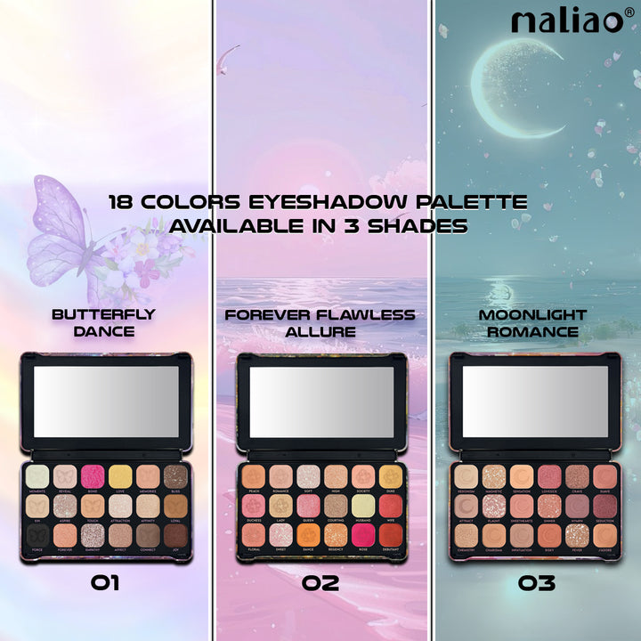 Maliao® Butterfly Dance 18 Color Eyeshadow Palette