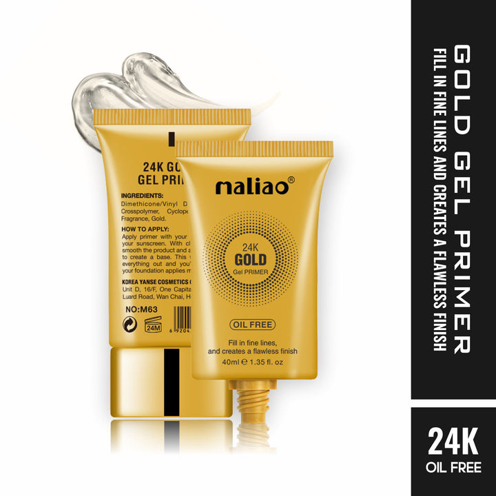 Maliao® 24K Gold Gel Primer – Smooth Matte Base. maliao.pk