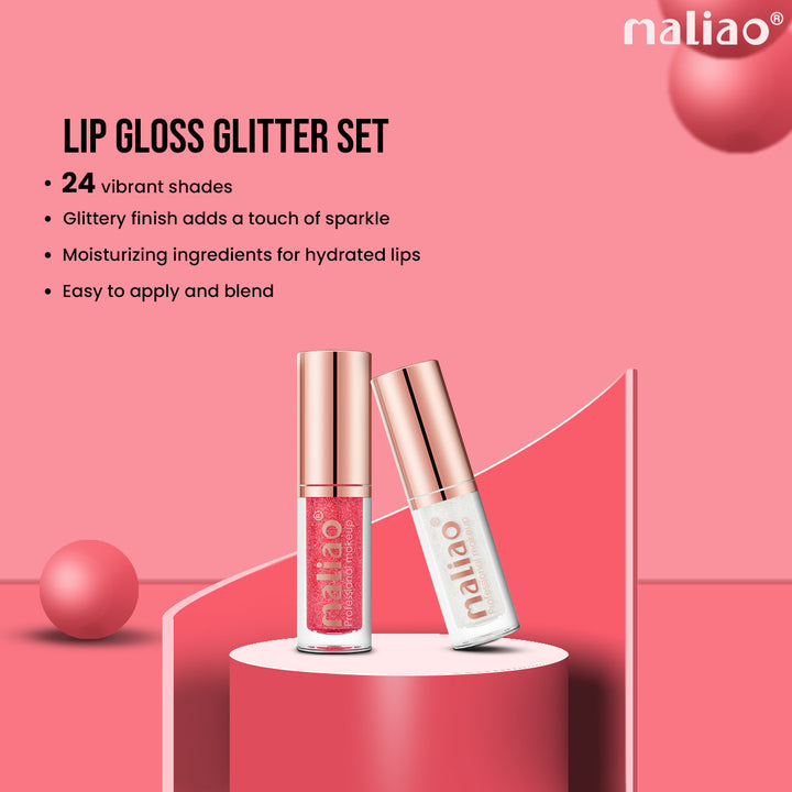 Maliao® 24 Shades Lip Gloss Glitter