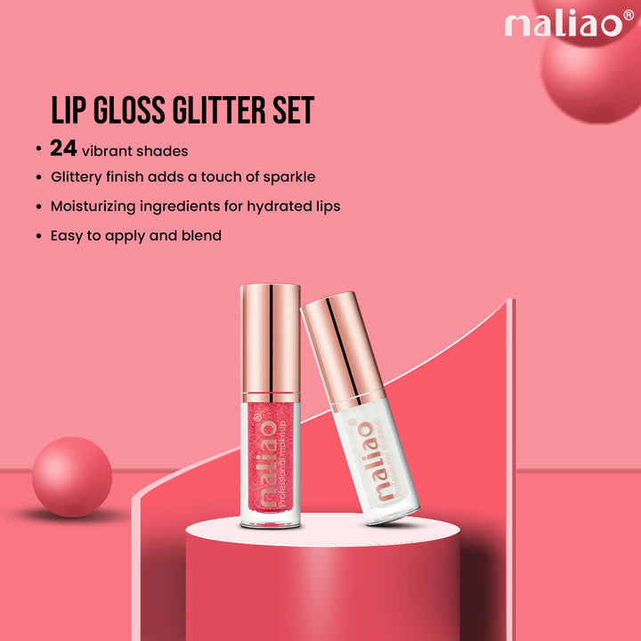Maliao® 24 Shades Lip Gloss Glitter