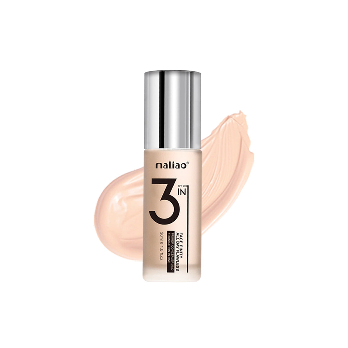 Maliao® 3-in-1 Face Finity Primer Foundation Concealer