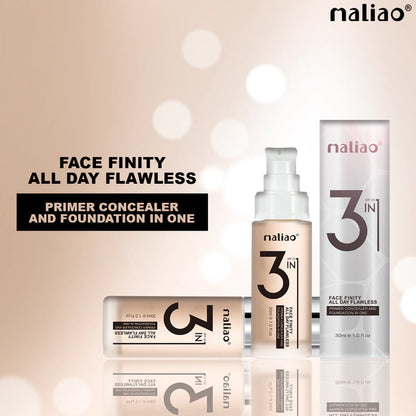 Maliao® 3-in-1 Face Finity Primer Foundation Concealer