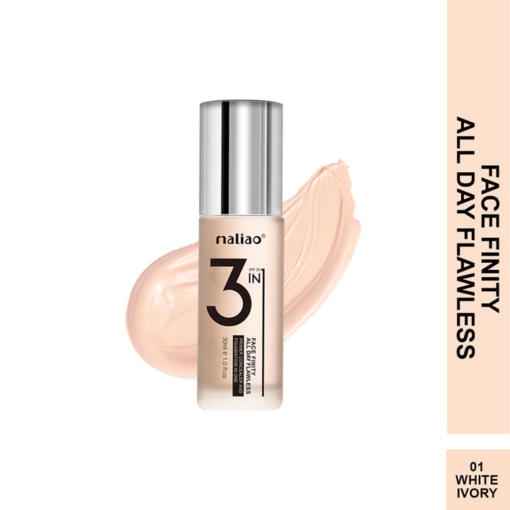 Maliao® 3-in-1 Face Finity Primer Foundation Concealer