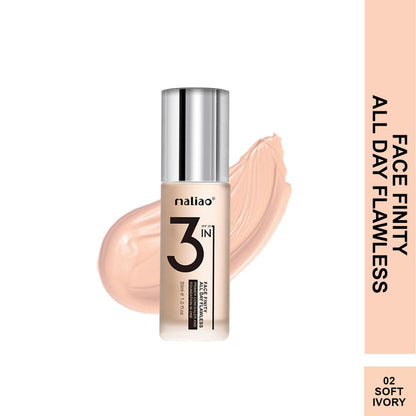 Maliao® 3-in-1 Face Finity Primer Foundation Concealer