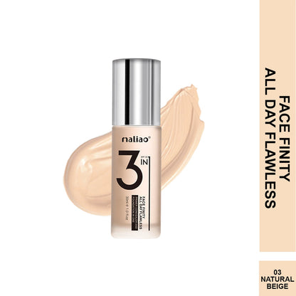Maliao® 3-in-1 Face Finity Primer Foundation Concealer