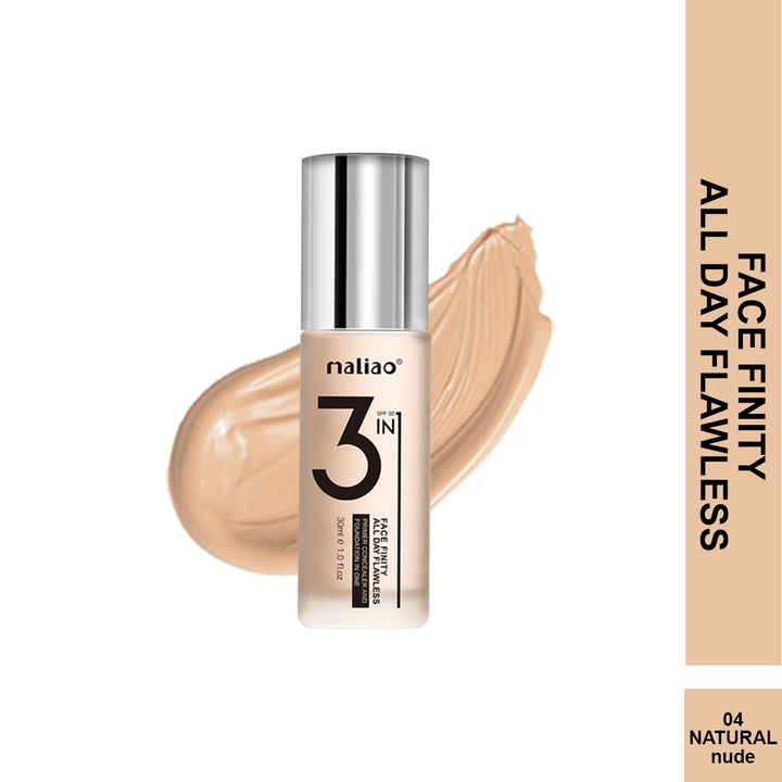 Maliao® 3-in-1 Face Finity Primer Foundation Concealer