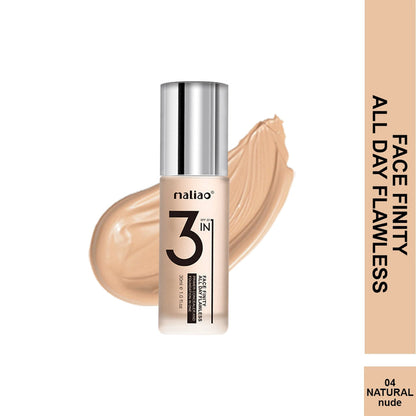 Maliao® 3-in-1 Face Finity Primer Foundation Concealer