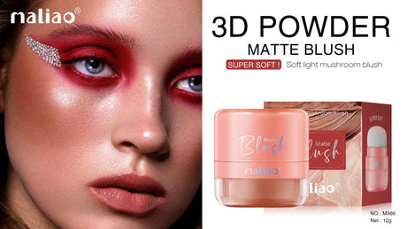 Maliao® 3D Powder Matte Blush – Soft Light Finish