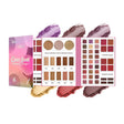 Makeup palette with color swatches and packaging on a white background. maliao.pk