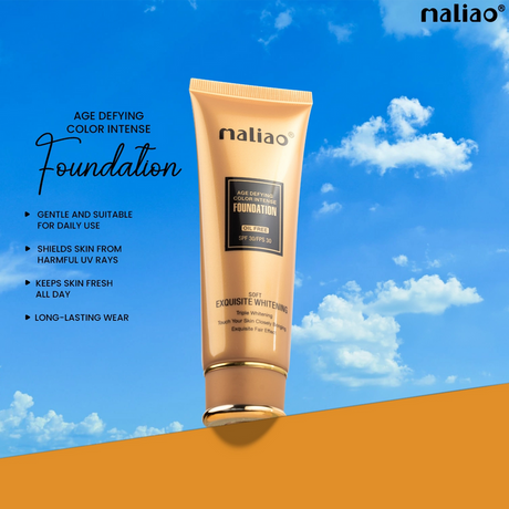 Maliao foundation tube with blue sky and clouds in the background. maliao.pk