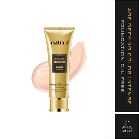 Maliao foundation tube with packaging on a white background. maliao.pk