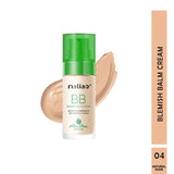 Maliao BB Blemish Balm Cream bottle with green cap and beige body on a white background. maliao.pk
