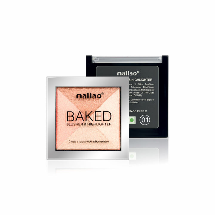 Maliao® Baked Blusher & Highlighter Glow Duo