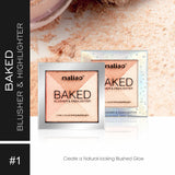Maliao® Baked Blusher & Highlighter Glow Duo