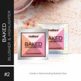 Maliao® Baked Blusher & Highlighter Glow Duo