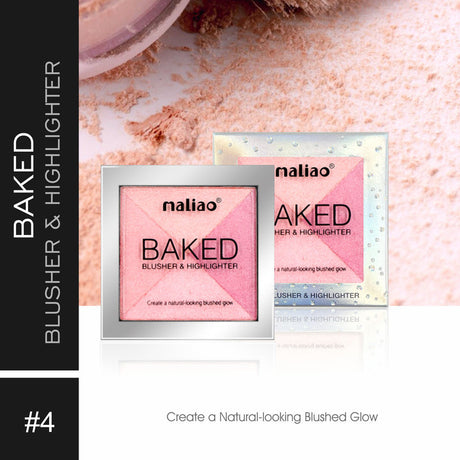 Maliao® Baked Blusher & Highlighter Glow Duo