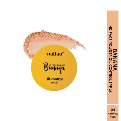 Maliao Banana HD Face Powder Oil Control on a white background. maliao.pk