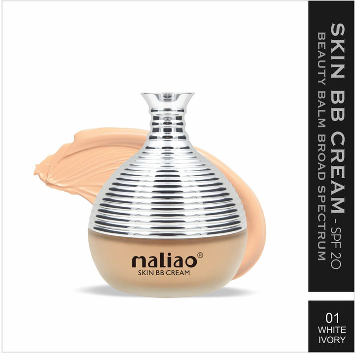 Maliao Skin BB Cream with a swatch on a white background. maliao.pk