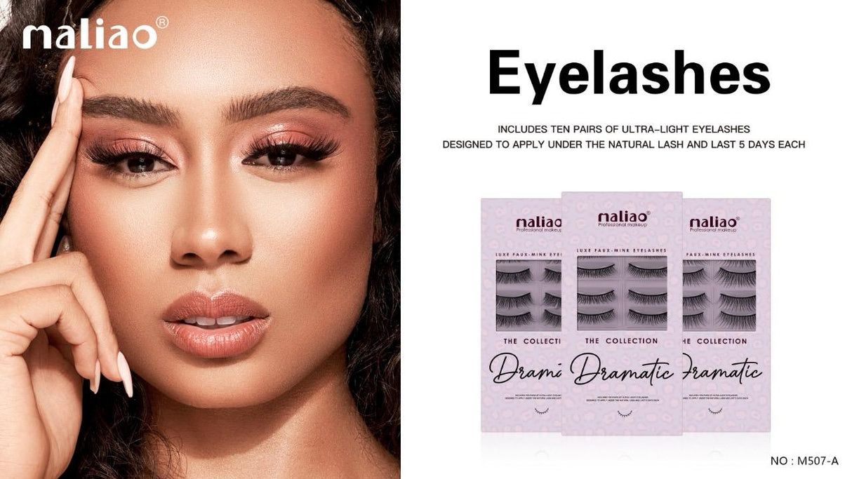 Maliao® Dramatic Faux Mink Eyelashes Set