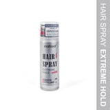 Hair spray can with 'maliao' branding on a white background