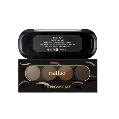 Maliao eyebrow cake with packaging on a white background. maliao.pk