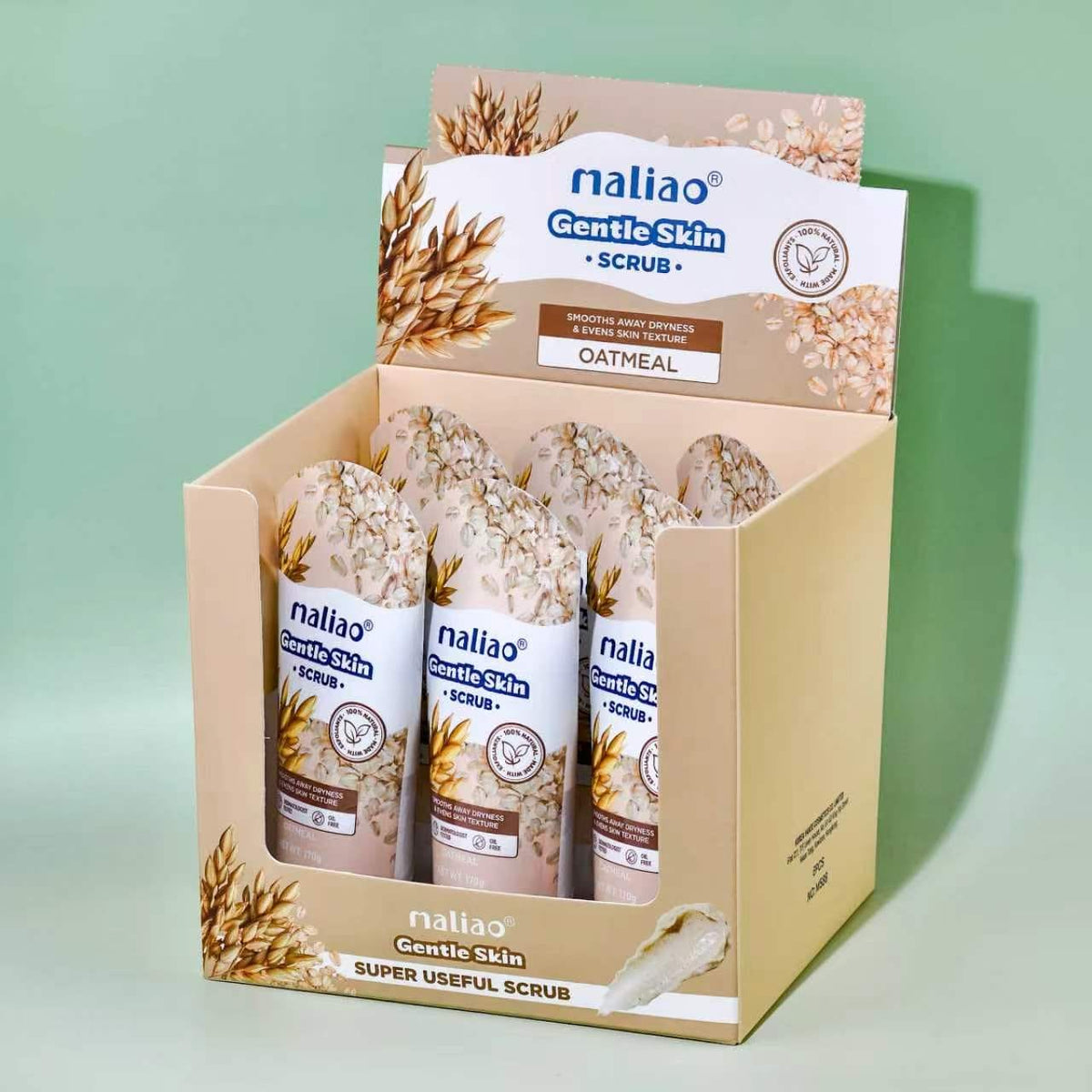 Maliao® Gentle Skin Scrub – Mild Exfoliating Face Scrub for Smooth, Soft Skin