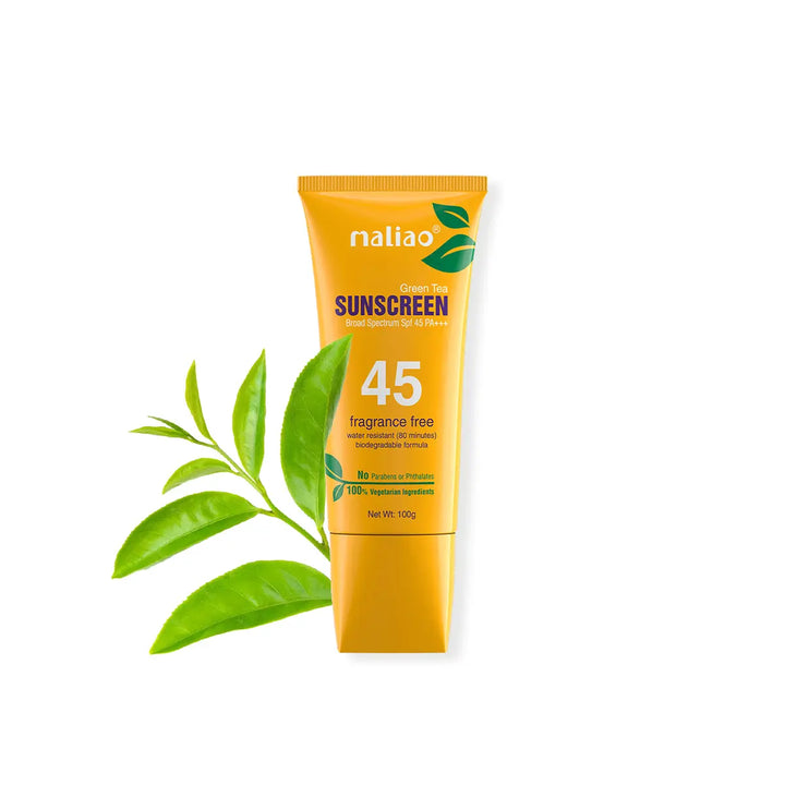 Maliao® Green Tea Sunscreen SPF 45 PA+++. maliao.pk