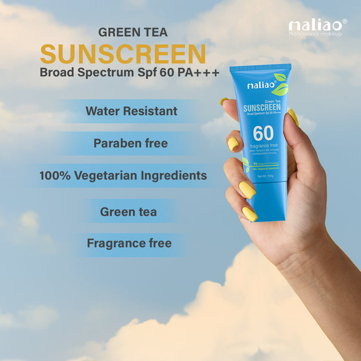 Maliao® Green Tea Sunscreen SPF 60 PA+++. maliao.pk