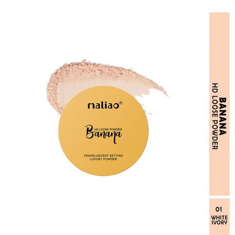 Maliao loose powder with a yellow label on a white background. maliao.pk