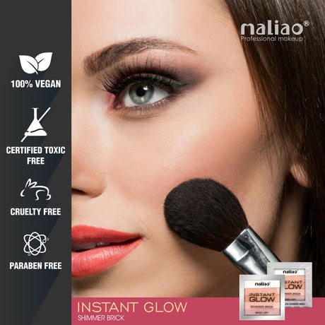 Maliao® Instant Glow Shimmer Brick Powder. maliao.pk