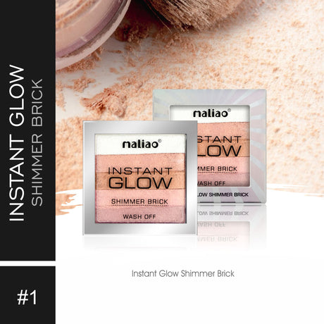 Maliao® Instant Glow Shimmer Brick Powder. maliao.pk